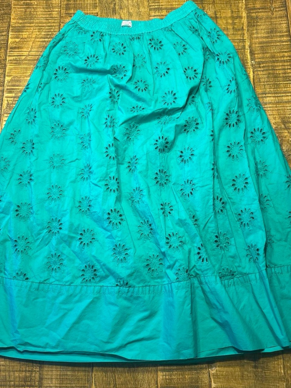 J. Crew Bright green Elastic Waist Skirt